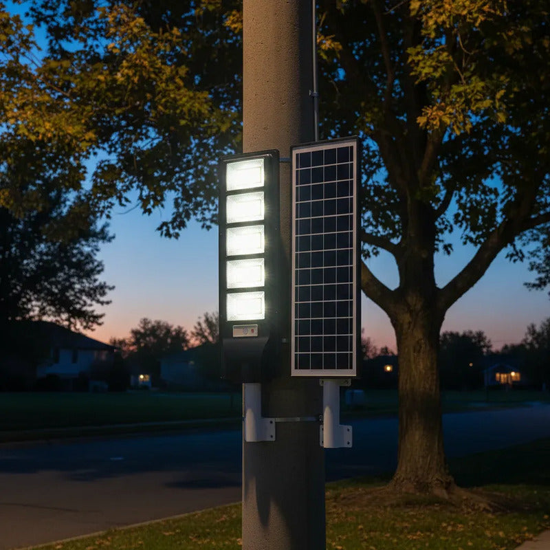 Foco Led Exterior 1400w 85 Cm Luz Fria Negro Blanco Frío