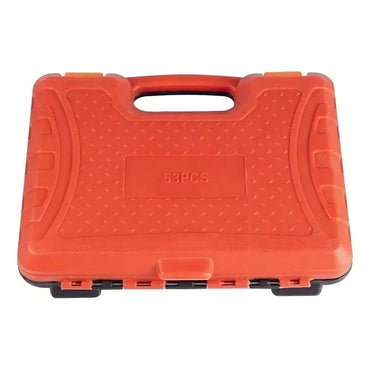 Set Caja De Dados Juego Herramientas 53 Pcs Naranja