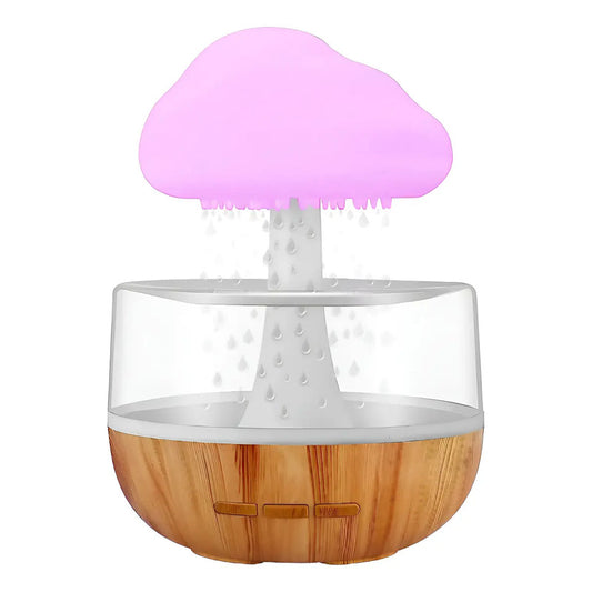 Humidificador Nube Lluvia Aire Difusor Aromaterapia Led Sandalo
