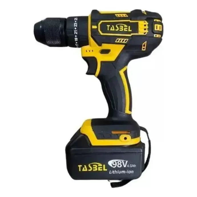 Taladro 24v Inalámbrico Recargable + 2 Baterias Color Amarillo Frecuencia 59-80