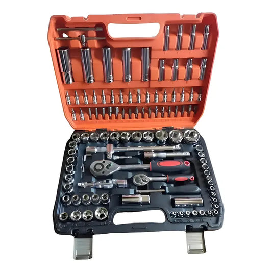 Juego Caja Set Dados Cromo Vanadium Profesionales 108 Piezas Negro