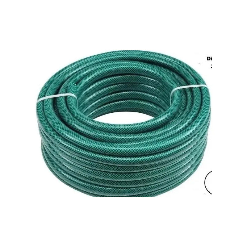 Manguera Jardín 3/4 Pulgada 100m Verde Oscuro Reforzada Polipropileno