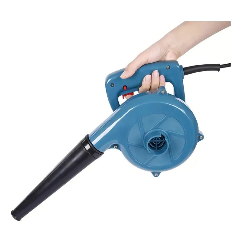 Sopladora Eléctrica 500w Adkar Azul Con Bolsa Y Boquilla