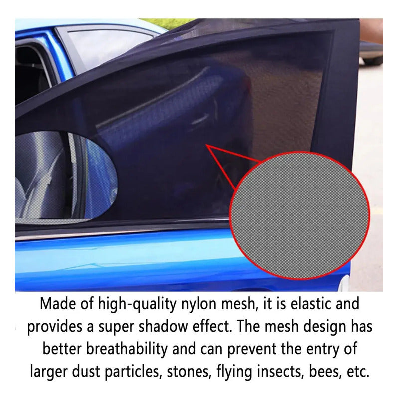 4u Malla Tapa Sol Para Auto Protector De Ventana Mosquitero