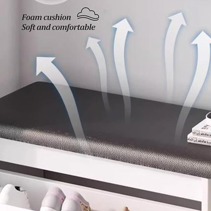 Zapatero Mueble Organizador Con Asiento