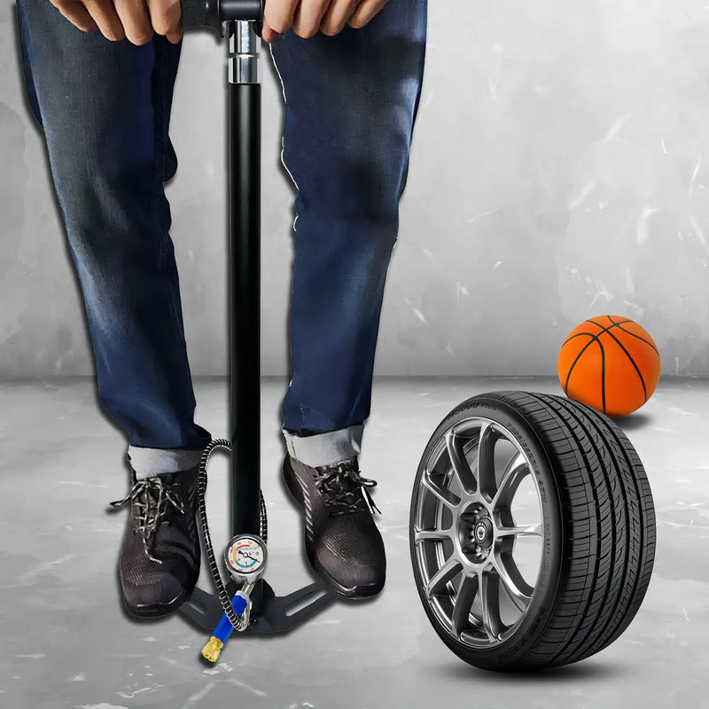 Bombín Pcp De 4 Etapas Con Manómetro Para 4500 Psi, De Mundodeporteshauki Negro