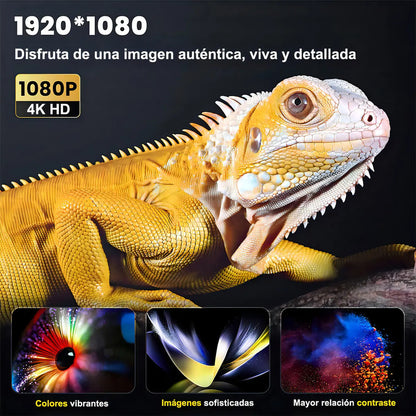 Proyector Mini Casa De Los Deseos Smart Tv Proyector Portatil 9000lm Blanco