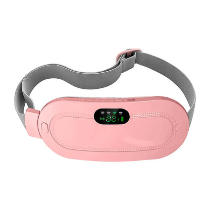 Cinturón Eléctrico De Masaje Y Bolsa Térmica Para Aliviar Cólicos Menstruales Slim Company 3 Intensidades De Calor Y 4 Modos De Vibración Terapia Térmica Ajustable Recargable Rosa