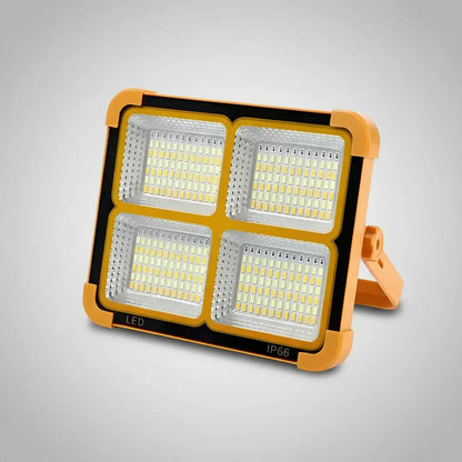 Lampara De Emergencia Foco Solar Recargable Led Camping Color Naranja