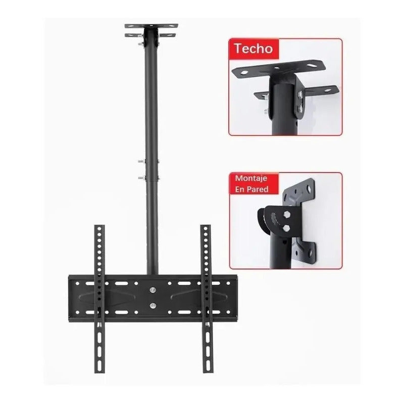 Soporte Tv Techo O Pared Ajustable Base 26 A 60 / 225004 Color Negro