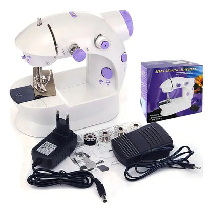 Mini Máquina De Coser Electrica Genérica Portable Color Blanco