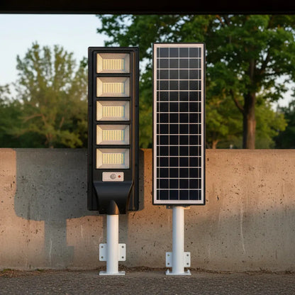 Foco Led Exterior 1400w 85 Cm Luz Fria Negro Blanco Frío