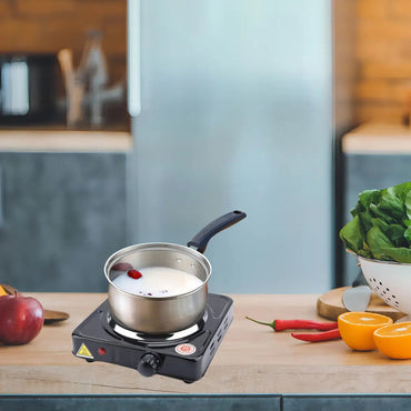 Anafe Cocina Eléctrica Simple Plato 1 Hornalla 1000w A/inoxi Color Negro