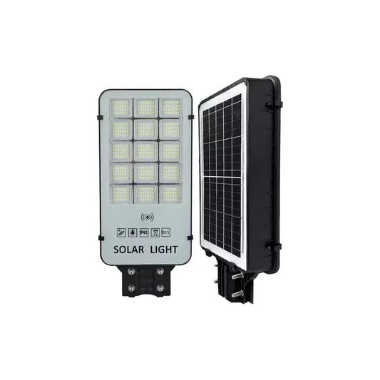 Foco Solar 3000w Led Potente Sensor + Control + Soporte Negro