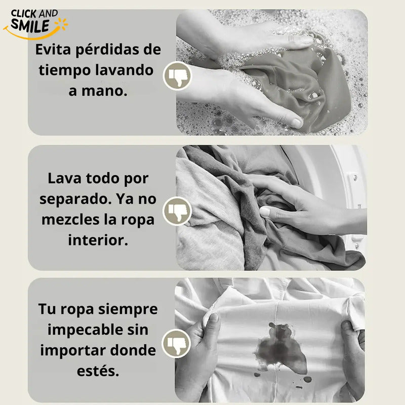 Mini Lavarropas Portátil De Carga Superior Para Ropa Delicada Y Bebé Con Usb Blanco