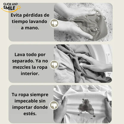 Mini Lavarropas Portátil De Carga Superior Para Ropa Delicada Y Bebé Con Usb Blanco