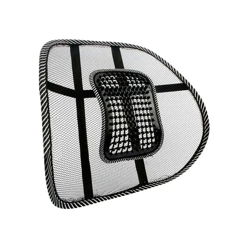 Soporte Respaldo Ergonomico Lumbar Para Auto Silla Oficina Color Negro