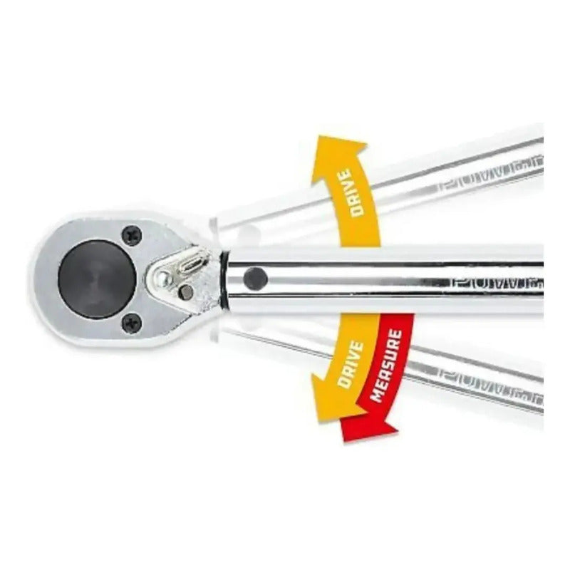 Torquímetro Profesional 1/2 Traba Regulable Precisión 2.9 A 21 Kg Herramienta Ajuste Torque Con Estuche Mecánico Taller Auto Moto Automotriz Trinquete Seguro Medidor Cromado Fijo Plateado