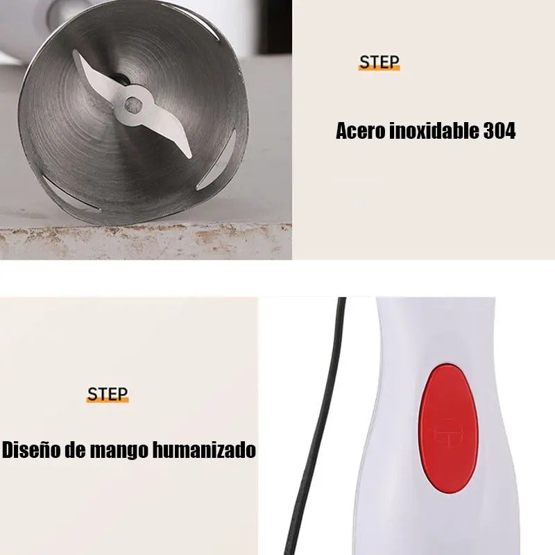 Minipimer Nafeio Bdi-001 300w Acero Inoxidable Varilla Desmontable