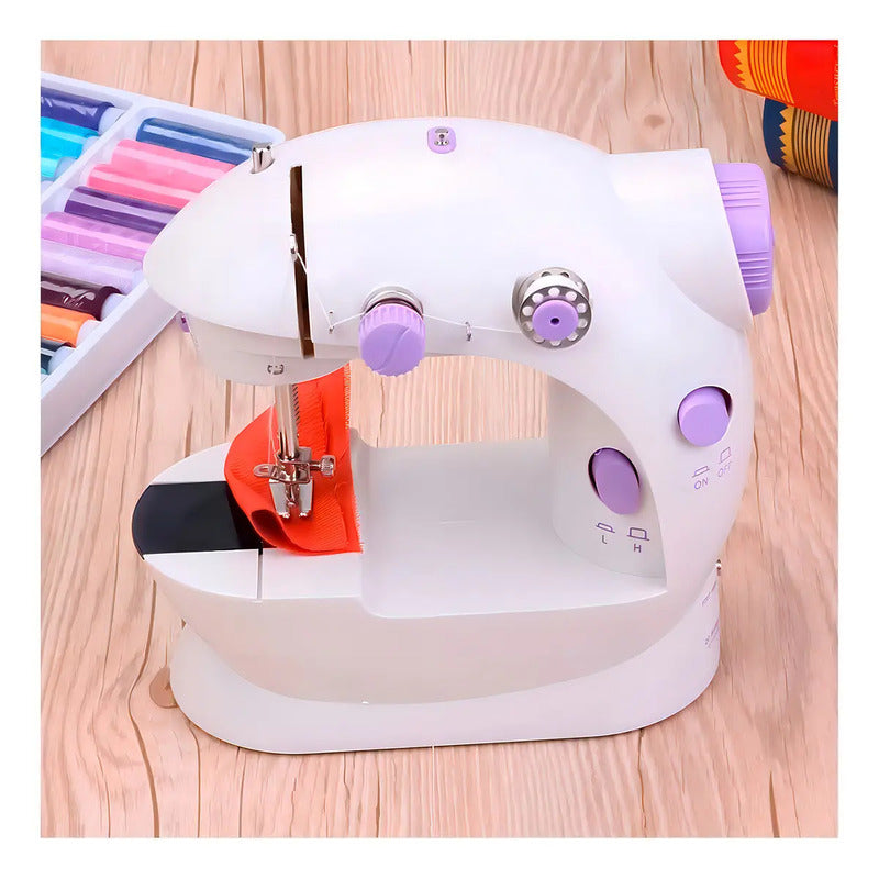 Mini Máquina De Coser Electrica Genérica Portable Color Blanco