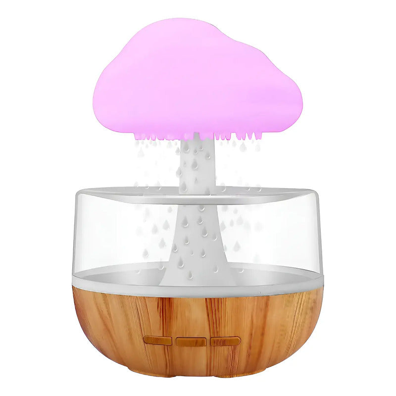 Humidificador Nube Lluvia Aire Difusor Aromaterapia Led Sandalo