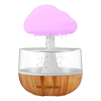 Humidificador Nube Lluvia Aire Difusor Aromaterapia Led Sandalo