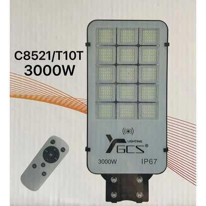 Foco Solar 3000w Led Potente Sensor + Control + Soporte Negro