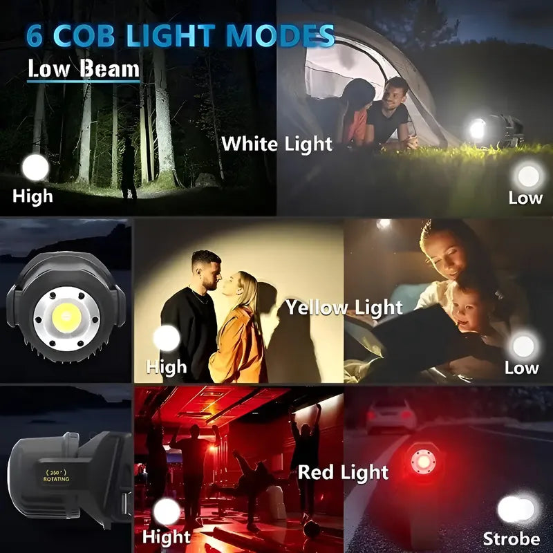 Linterna Multifuncional Solar Reflector Recargable Led W5167 Color De La Luz Blanco