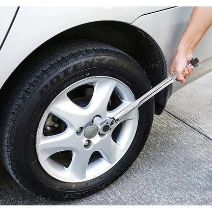 Torquímetro Profesional 1/2 Traba Regulable Precisión 2.9 A 21 Kg Herramienta Ajuste Torque Con Estuche Mecánico Taller Auto Moto Automotriz Trinquete Seguro Medidor Cromado Fijo Plateado