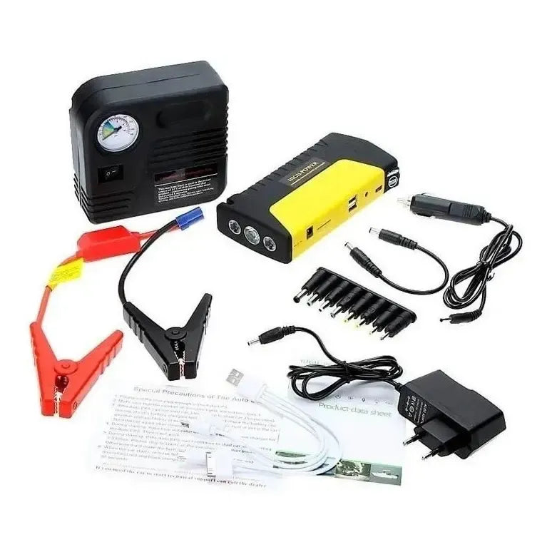 Partidor De Auto Batería Powerbank + Compresor 12v / 209009