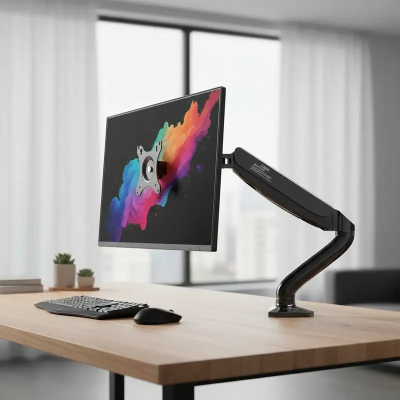 Soporte Articulado Kaloc Ds90 Para Monitor Mesa 17-32 Pulgadas Negro