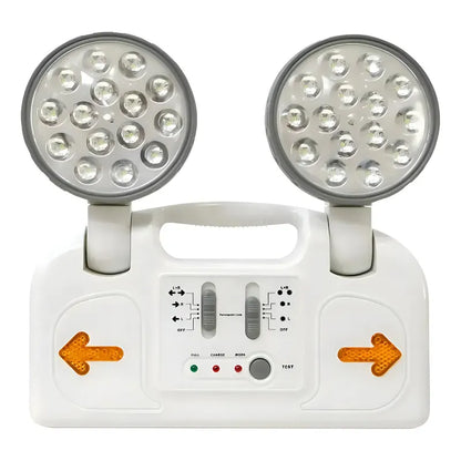 Lámpara De Emergencia Magicstore Led Con 2 Faros Para El Hogar Blanco