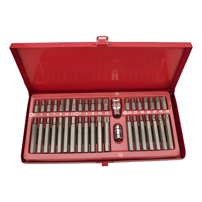Set Kit Juego Puntas Corto Largo Torx Allen Imbus 40 Piezas