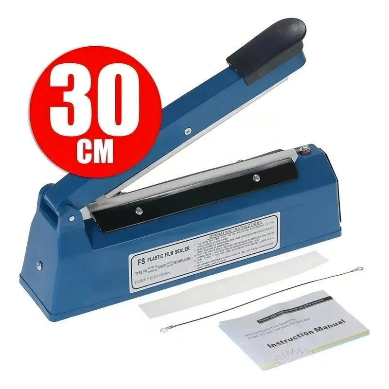 Selladora De Impulso Impulse Sealer Psf-300p 30cm Plástico Abs Azul Claro
