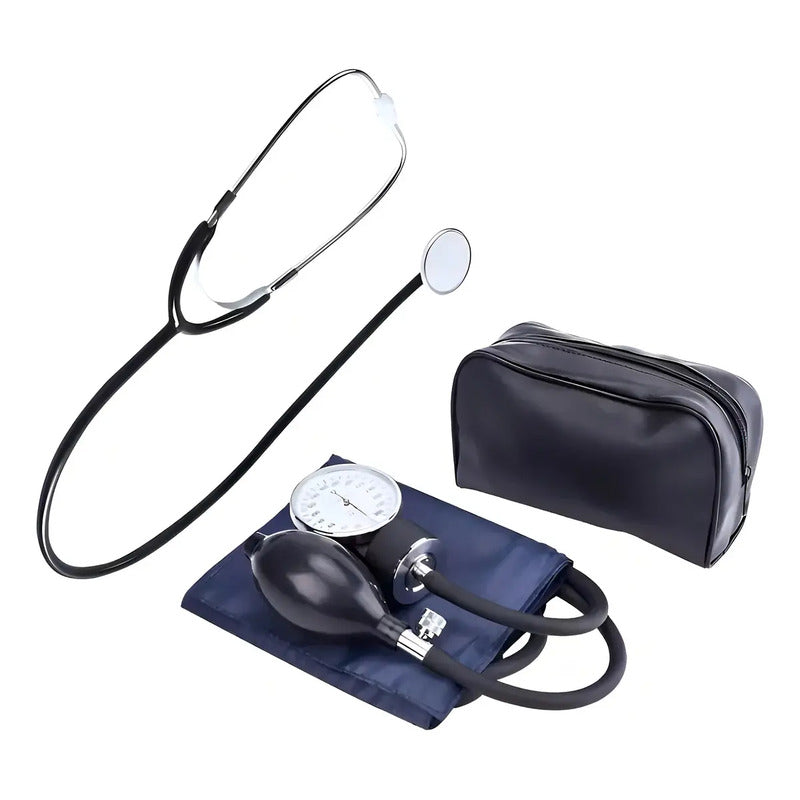 Toma Presion Brazo Aneroide Esfingomanometro Fonendoscopio Kit Tomapresion Manual Con Estuche Roro Brazalete Tensiometro Medidor De Presion Arterial Estetoscopio Medido Presion Alta Y Baja