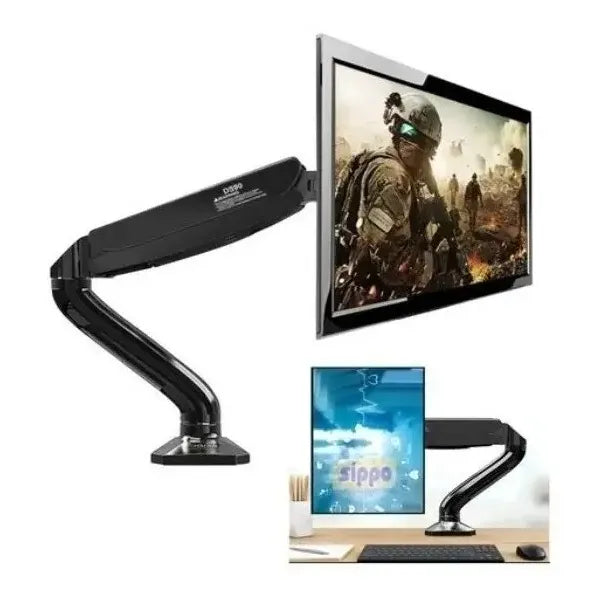 Soporte Articulado Kaloc Ds90 Para Monitor Mesa 17-32 Pulgadas Negro