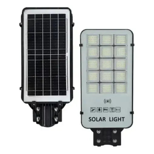 Foco Solar 3000w Led Potente Sensor + Control + Soporte Negro