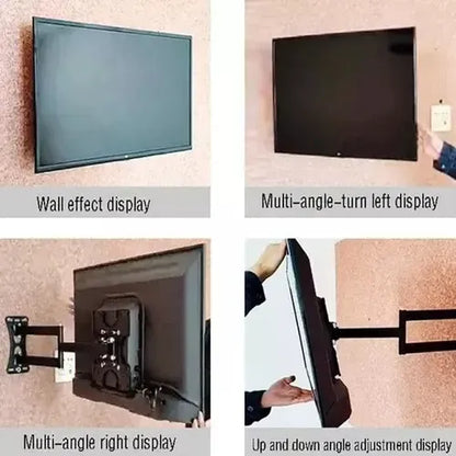 Soporte Pared Para Tv De 14 A 55 Pulgadas Con Brazo Movil Negro