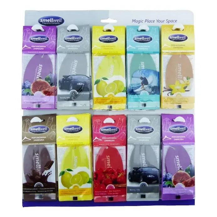 Pack 50 Unidades Ambientadores Para Auto Pino Aromatico Turquesa Auto Nuevo