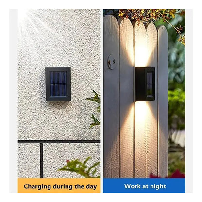 Pack De 4 Apliques Solares Keyifa Con Sensor De Movimiento Para Jardín Y Patio Negro