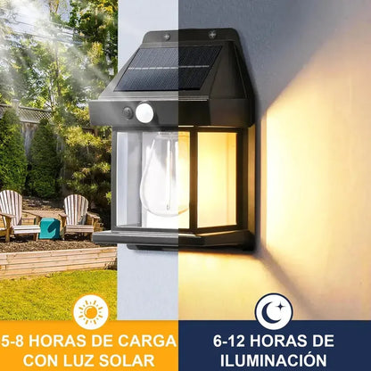 Pack De 4 Apliques Solares Keyifa Con Sensor De Movimiento Para Jardín Y Patio Negro