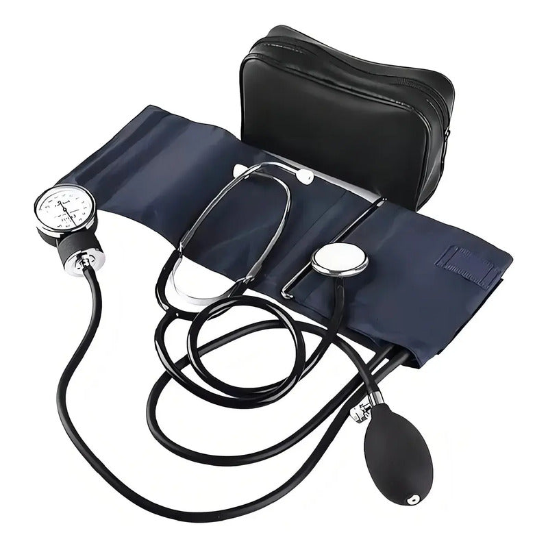 Toma Presion Brazo Aneroide Esfingomanometro Fonendoscopio Kit Tomapresion Manual Con Estuche Roro Brazalete Tensiometro Medidor De Presion Arterial Estetoscopio Medido Presion Alta Y Baja