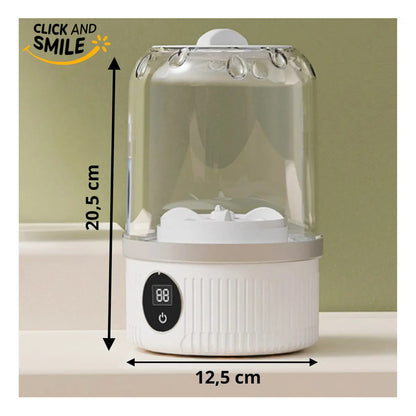 Mini Lavarropas Portátil De Carga Superior Para Ropa Delicada Y Bebé Con Usb Blanco