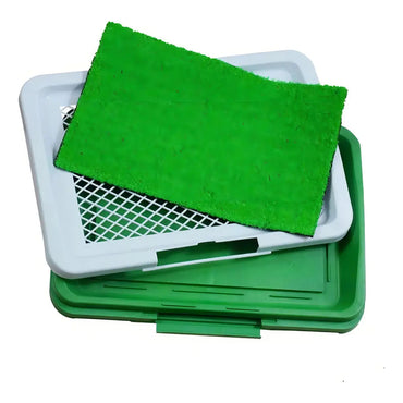 Baño Ecológico Sanitario Mascotas Talla M / Adiestramiento Verde