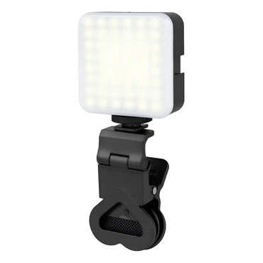 Luz Led Recargable Mushovi Qx-16 Foco Rgb Para Selfies Y Videos 1800mah Negro