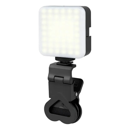 Luz Led Recargable Mushovi Qx-16 Foco Rgb Para Selfies Y Videos 1800mah Negro