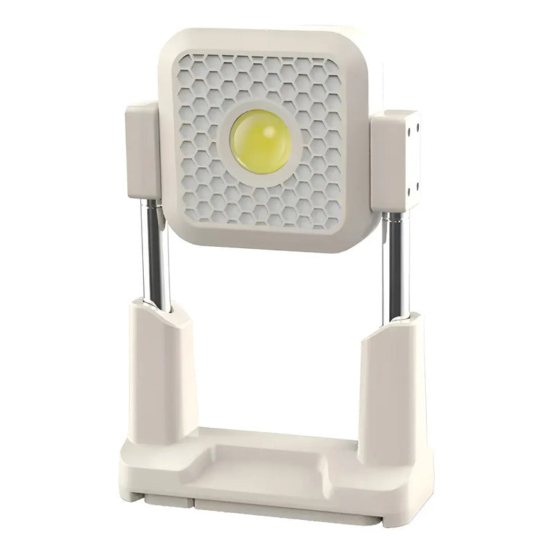 Reflector Luz Solar Multifuncional Usb Para Trabajo Beige Blanco Frío