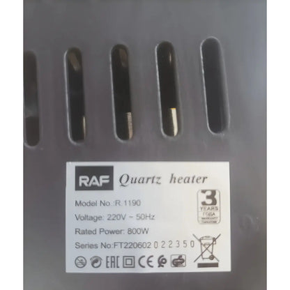 Calefactor Halógeno Parubcl Qh-800 800w Blanco Portátil Bajo Consumo