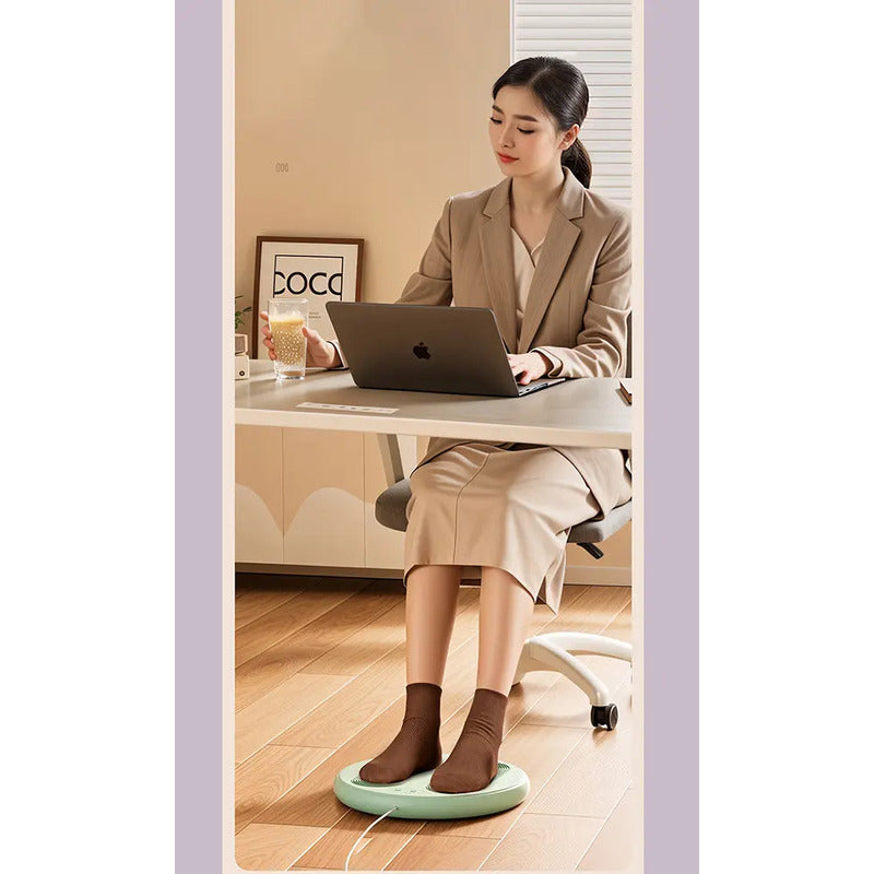 Masajeadora Eléctrica Malltradecl Para Pies Con Calor Y 3 Niveles Usb Verde
