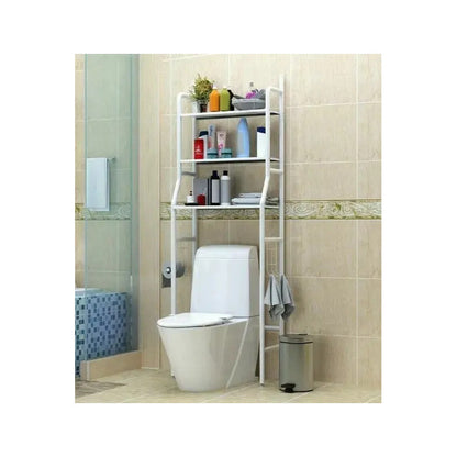 Estante Mueble Organizador De Baño 3 Niveles Repisa Color Blanco